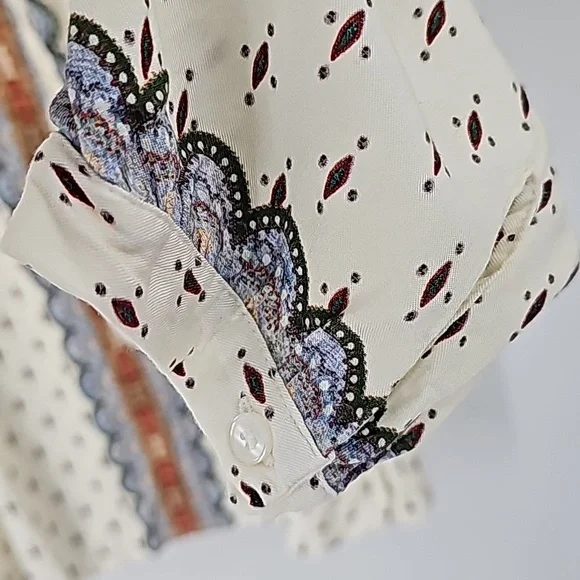 FARM Rio Anthropologie Diana Peasant Pullover Top XL - Picture 9 of 14